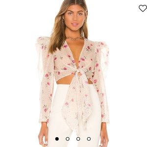 L’academie Lottie Crop Top in Multi Floral